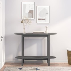 Table console Gris 110x40x80 cm Bois massif de pin 629711629711
