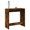 Table de bar chêne fumé 102x50x103,5 cm bois d'ingénierie 629712629712