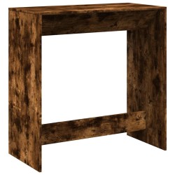 Table de bar chêne fumé 102x50x103,5 cm bois d'ingénierie 629712629712