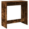 Table de bar chêne fumé 102x50x103,5 cm bois d'ingénierie 629712629712
