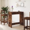 Table de bar chêne fumé 102x50x103,5 cm bois d'ingénierie 629712629712