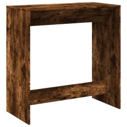 Table de bar chêne fumé 102x50x103,5 cm bois d'ingénierie 629712629712