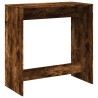 Table de bar chêne fumé 102x50x103,5 cm bois d'ingénierie 629712629712