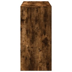 Table de bar chêne fumé 102x50x103,5 cm bois d'ingénierie 629712629712