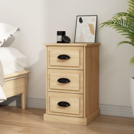 Table de chevet chêne sonoma 39x39x67 cm bois d'ingénierie 629713629713