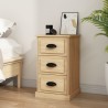 Table de chevet chêne sonoma 39x39x67 cm bois d'ingénierie 629713629713