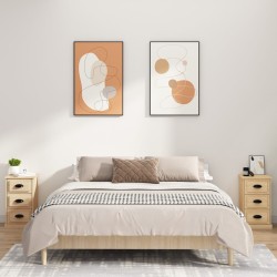 Table de chevet chêne sonoma 39x39x67 cm bois d'ingénierie 629713629713