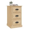 Table de chevet chêne sonoma 39x39x67 cm bois d'ingénierie 629713629713