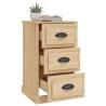 Table de chevet chêne sonoma 39x39x67 cm bois d'ingénierie 629713629713