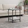 Table basse sonoma gris 40x40x55 cm bois d'ingénierie 629714629714