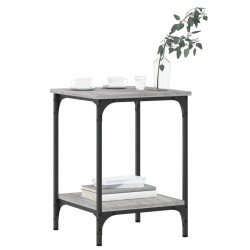 Table basse sonoma gris 40x40x55 cm bois d'ingénierie 629714629714