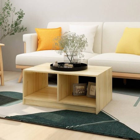 Table basse 75x50x33,5 cm Bois de pin massif 629715629715