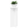 Support de Plante 2 pcs Blanc Ø40 x 80 cm Bois d'ingénierie 629718629718