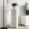 Support de Plante 2 pcs Blanc Ø40 x 80 cm Bois d'ingénierie 629718629718
