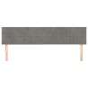 Têtes de lit Gris clair 160x5x78/88 cm Velours 629726629726