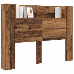 Cabinet de Tête de Lit avec LED Bois ancien Bois d'ingénierie 629728629728