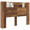 Cabinet de Tête de Lit avec LED Bois ancien Bois d'ingénierie 629728629728