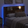 Cabinet de Tête de Lit avec LED Bois ancien Bois d'ingénierie 629728629728