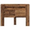 Cabinet de Tête de Lit avec LED Bois ancien Bois d'ingénierie 629728629728