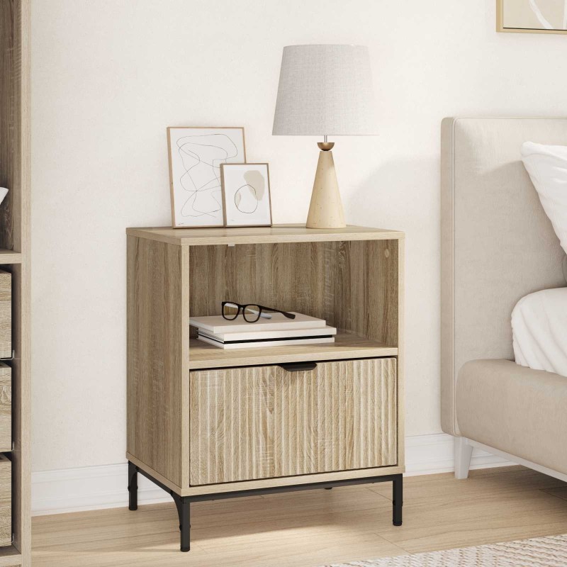 Cabinet de chevet avec tiroir Chêne sonoma 49 x 36 x 61 cm 629729629729