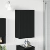 Cabinet de salle de bain Montage mural Noir 39 x 23,5 x 65 cm 629730629730