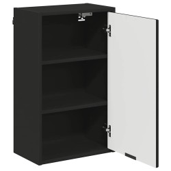 Cabinet de salle de bain Montage mural Noir 39 x 23,5 x 65 cm 629730629730