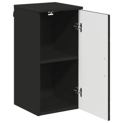 Cabinet de salle de bain Montage mural Noir 30 x 31,5 x 61 cm 629731629731
