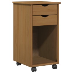 Cabinet roulant Brun Miel 34 x 39 x 65,5 cm Pin massif 629737629737