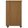 Cabinet roulant Brun Miel 34 x 39 x 65,5 cm Pin massif 629737629737