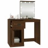 Coiffeuse avec LED chêne marron 90x50x132,5cm bois d'ingénierie 629740629740