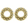 Couronnes de Boules de Noël 2 pcs Doré 33 x 33 x 7 cm 629744629744