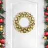 Couronnes de Boules de Noël 2 pcs Doré 33 x 33 x 7 cm 629744629744