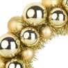 Couronnes de Boules de Noël 2 pcs Doré 33 x 33 x 7 cm 629744629744