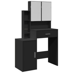 Coiffeuse avec armoire noir 80x35x132 cm 629748629748