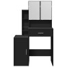 Coiffeuse avec armoire noir 80x35x132 cm 629748629748