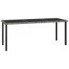 Ensemble à manger de jardin 9 pcs Résine tressée Gris 629750629750