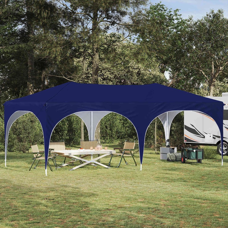 Tente de fête pop-up 575 x 288 x 245 cm Bleu Tissu Oxford 629754629754