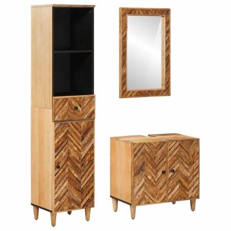 Ensemble de Meubles de Salle de Bain avec tiroir 3 pcs 629757629757
