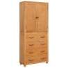 Ensemble de meubles de rangement 2 pc Naturel 80 x 35 x 185 cm 629758629758