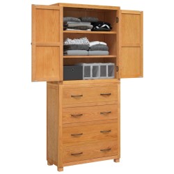 Ensemble de meubles de rangement 2 pc Naturel 80 x 35 x 185 cm 629758629758