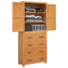 Ensemble de meubles de rangement 2 pc Naturel 80 x 35 x 185 cm 629758629758