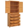 Ensemble de meubles de rangement 2 pc Naturel 80 x 35 x 185 cm 629758629758
