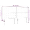 Tête de lit à LED Gris foncé 160x5x118/128 cm Velours 629760629760