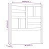 Tête de lit 96x4x104 cm Bois massif de pin 629766629766