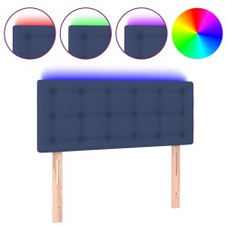Tête de lit à LED Bleu 100x5x78/88 cm Tissu 629768629768