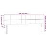 Tête de lit à LED Crème 180x5x78/88 cm Tissu 629770629770