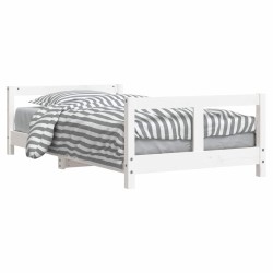 Cadre de lit pour enfant blanc 80x160 cm bois de pin massif 629775629775
