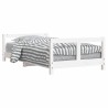 Cadre de lit pour enfant blanc 80x160 cm bois de pin massif 629775629775