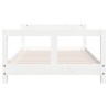 Cadre de lit pour enfant blanc 80x160 cm bois de pin massif 629775629775