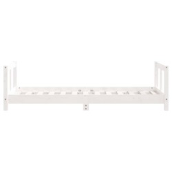 Cadre de lit pour enfant blanc 80x160 cm bois de pin massif 629775629775